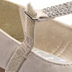 Little Angel Kelly767E Girls Mary Jane Rhinestone Flats - Kids Round Toe Ballerina Shoes New