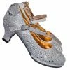 Little Angel Tasha004E Girl Rhinestone Crystal Mary Jane Pump - Kids Block Heel Dress Shoes New