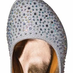 Little Angel New Tasha004T Rhinestone Crystal Mary Jane Pump - Womens Block Heel Dress Shoes