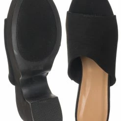 Bamboo Specialty19 Slide In Clog Sandal, Women Sculpted Platform Shoe New