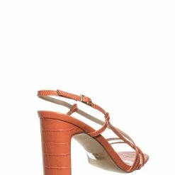 Wild Diva Kaiya1 Barely There Flat Block Heel Sandal - Open Squared Toe Animal Croc Print New