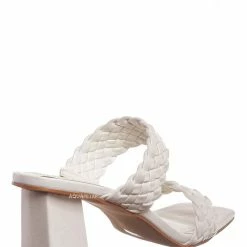 Bamboo Lasting20 Block Heel Woven Mule - Womens Braided Shoes