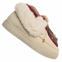 Bamboo Cozette20 Furry Mocassin Bootie Slipper - Women Fluffy Platform Shoes New