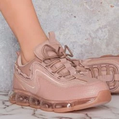 Forever Link Follow01 Bubble Air Cushioned Knit Sneaker - Unisex Elastic Athleisure Shoes New