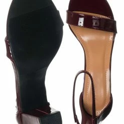 Top Moda Hannah1 Chunky Heel Two Piece Sandal - Women Evening Open Toe Dress Shoes New