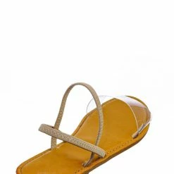 Bamboo New Waterfront24 Summer Multi Strap Slingback Sandals - Womens Open Toe Elastic Shoe