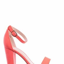 Bamboo New Mania03 Chunky Block High Heel Sandal - Open Toe Retro Ankle Strap Dress Shoes