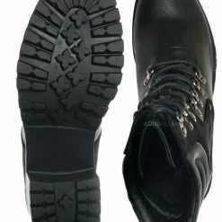 Fabulous New Please59 Block Heel Military Combat Bootie - Women Ankle Boots