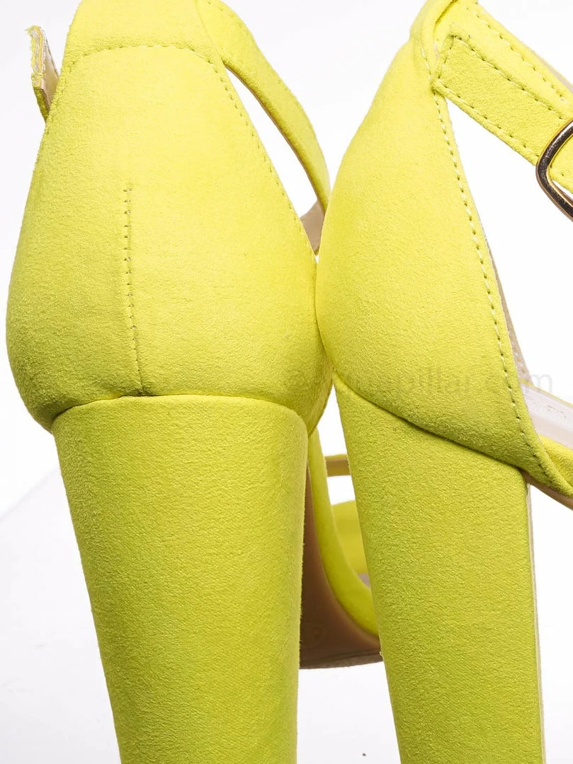 Bamboo New Mania03 Chunky Block High Heel Sandal - Open Toe Retro Ankle Strap Dress Shoes