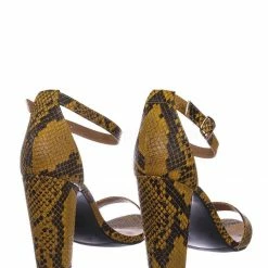 Bamboo Mania22 Retro Chunky Block High Heel Sandal, Women Open Toe Ankle Strap Shoes New