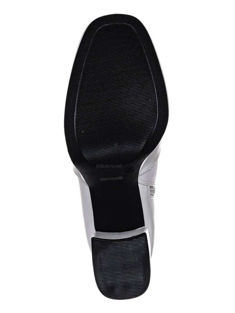 Bamboo Underlined01 Platform Block Heel Bootie - Women Croc & Suede Ankle Pump Boot New