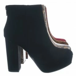 Delicious New Meeting Chunky Block Heel Platform Dress Bootie - Women Round Toe Dress Shoe