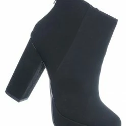 Delicious New Meeting Chunky Block Heel Platform Dress Bootie - Women Round Toe Dress Shoe