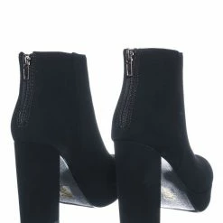 Delicious New Meeting Chunky Block Heel Platform Dress Bootie - Women Round Toe Dress Shoe