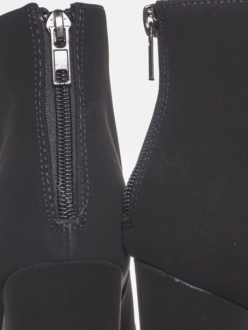 Delicious New Meeting Chunky Block Heel Platform Dress Bootie - Women Round Toe Dress Shoe