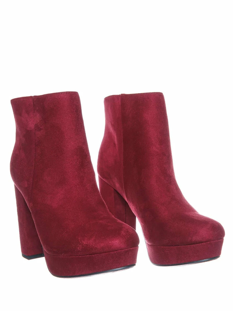 Delicious New Meeting Chunky Block Heel Platform Dress Bootie - Women Round Toe Dress Shoe