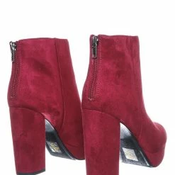 Delicious New Meeting Chunky Block Heel Platform Dress Bootie - Women Round Toe Dress Shoe