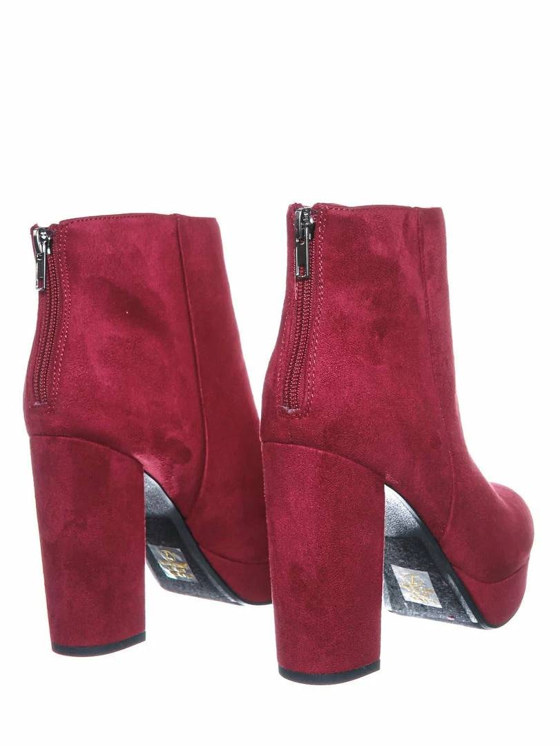 Delicious New Meeting Chunky Block Heel Platform Dress Bootie - Women Round Toe Dress Shoe