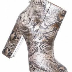 Delicious New Meeting Chunky Block Heel Platform Dress Bootie - Women Round Toe Dress Shoe