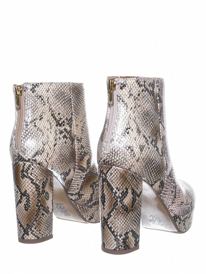 Delicious New Meeting Chunky Block Heel Platform Dress Bootie - Women Round Toe Dress Shoe