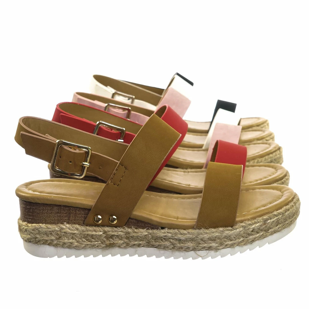 Forever Link Sensational2K Children Espadrille Flatform Sandal - Girl Kids Open Toe Platforms New