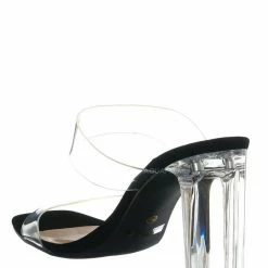 Bonnibel Shia5 Acrylic Vinyl Slipper - Women High Heel Mule New