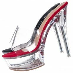 Liliana Mafia4 Clear Perspex High Heel Platform - Women Dance Shoes
