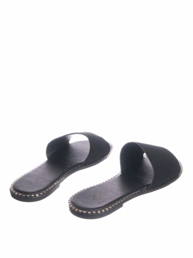 Bonnibel Micah Punk Rock Metal Stud Welt Slide - Women Hardware Slipper Flat Sandals