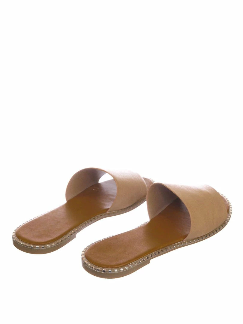 Bonnibel Micah Punk Rock Metal Stud Welt Slide - Women Hardware Slipper Flat Sandals