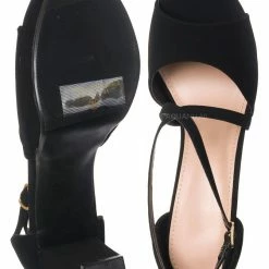 Top Moda Asia75 Cross Over Ankle Strap D'Orsay Pump - Women 3.5 Inch Block Heel Sandal