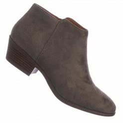 Aquapillar New Mug Western Low Chunky Block Heel Bootie - Women Ankle Boots W Stack Heel