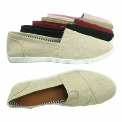 Forever Link New Murphy23 Classic Alpargata Canvas Sneaker - Unisex Foam Padded Slip On Flats