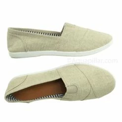 Forever Link New Murphy23 Classic Alpargata Canvas Sneaker - Unisex Foam Padded Slip On Flats