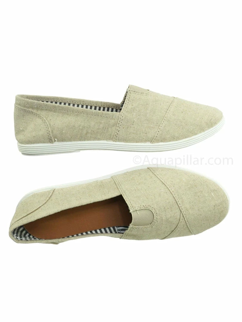 Forever Link New Murphy23 Classic Alpargata Canvas Sneaker - Unisex Foam Padded Slip On Flats