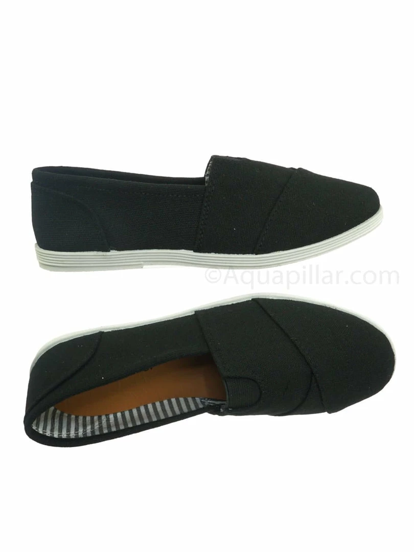Forever Link New Murphy23 Classic Alpargata Canvas Sneaker - Unisex Foam Padded Slip On Flats