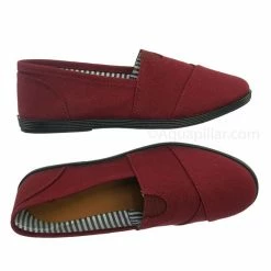 Forever Link New Murphy23 Classic Alpargata Canvas Sneaker - Unisex Foam Padded Slip On Flats