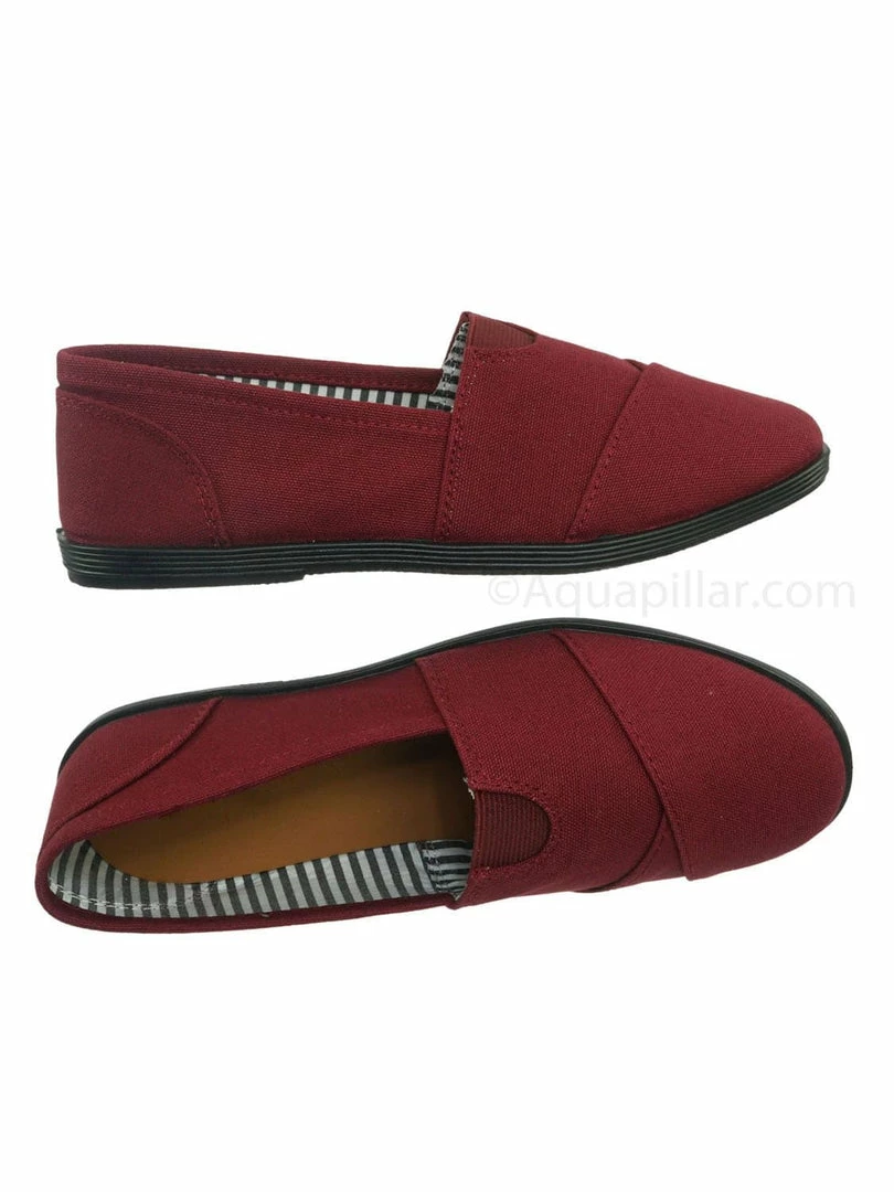 Forever Link New Murphy23 Classic Alpargata Canvas Sneaker - Unisex Foam Padded Slip On Flats