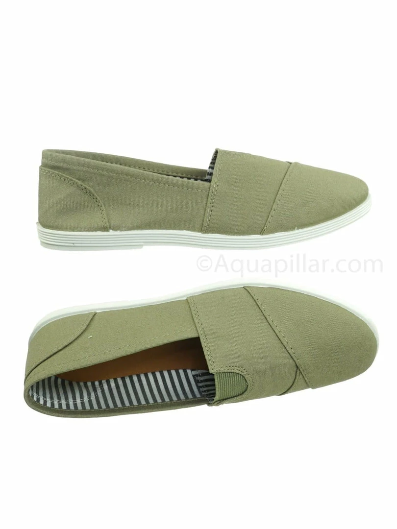 Forever Link New Murphy23 Classic Alpargata Canvas Sneaker - Unisex Foam Padded Slip On Flats
