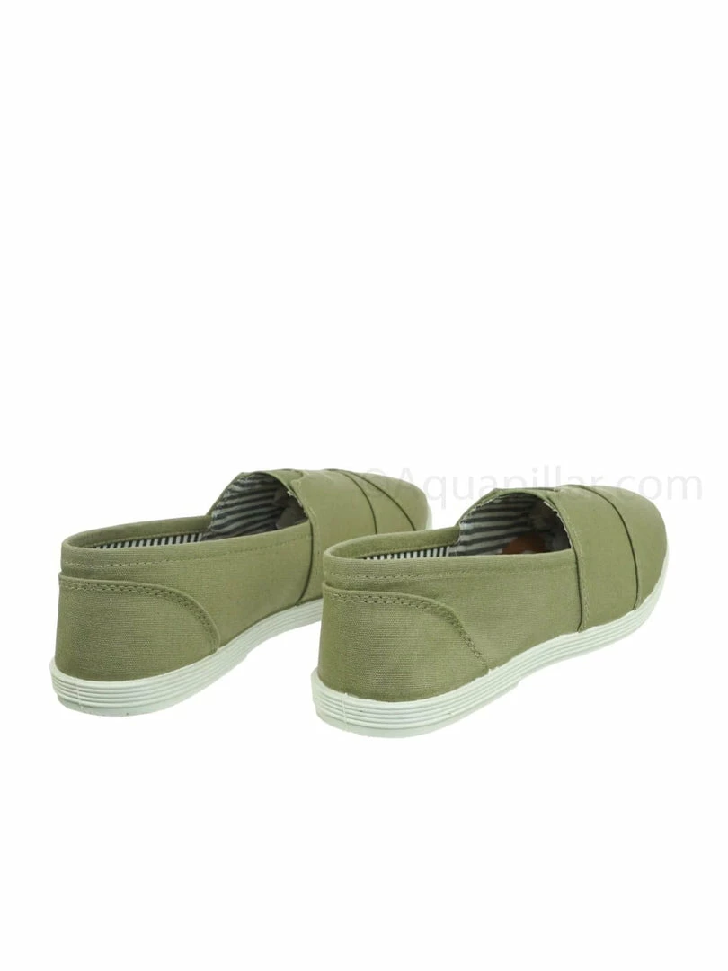 Forever Link New Murphy23 Classic Alpargata Canvas Sneaker - Unisex Foam Padded Slip On Flats