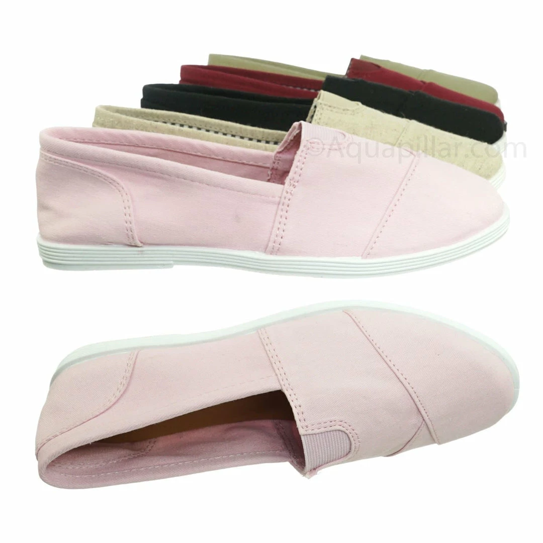 Forever Link New Murphy23 Classic Alpargata Canvas Sneaker - Unisex Foam Padded Slip On Flats