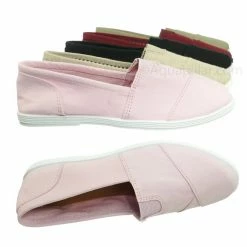 Forever Link New Murphy23 Classic Alpargata Canvas Sneaker - Unisex Foam Padded Slip On Flats
