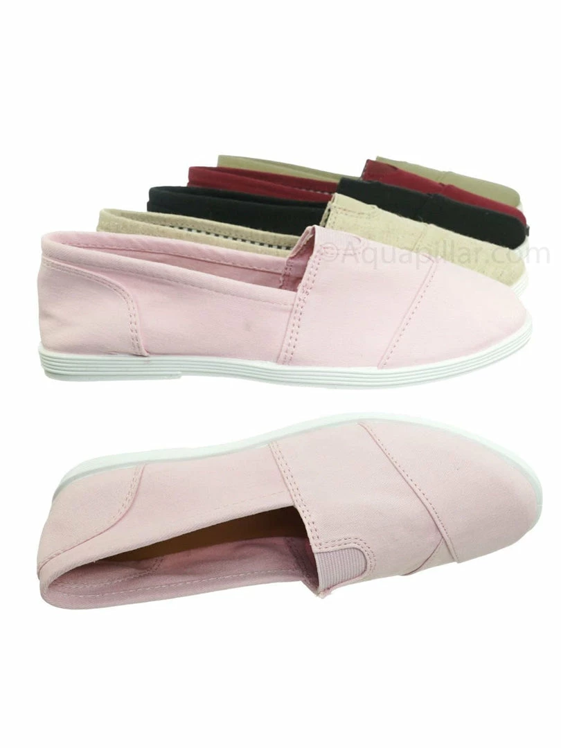 Forever Link New Murphy23 Classic Alpargata Canvas Sneaker - Unisex Foam Padded Slip On Flats