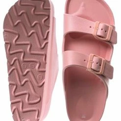 Bamboo Glee01 Lightweight Two Strap Molded Footbed -Flexible EVA Jelly Slide In Sandal