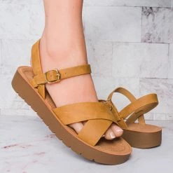 Soda New Chester Soft Foam Flat Sandal - Women Two Piece Molded Summer Shoes