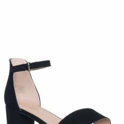 Soda Kick2 Girls High Heel Ankle Strap Sandal, Kids Block Heels Dress Shoes New