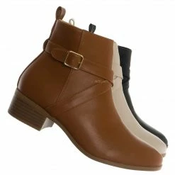 Top Moda Plano29 Belted Strap Ankle Bootie - Womens Western Boots