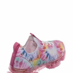 Forever Link Flow19 Stretch Elastic Mesh Sneaker - Festival Lace Up Rubber Air Bubble Cushion