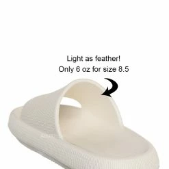 Forever Link Meek02 Lightweight Pillow Slide, Womens Flat Sandal