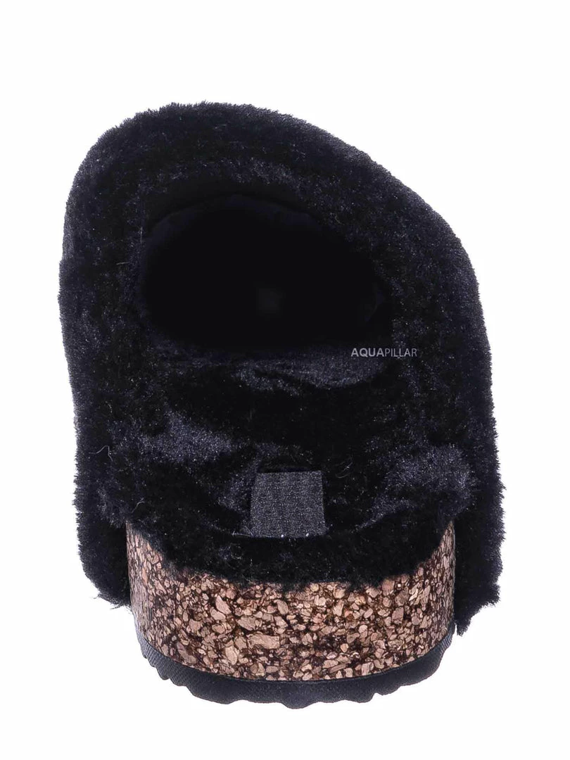 Forever Link New Benefit13 Rhinestone Crystal Moccasin Furry Footbed Slipper