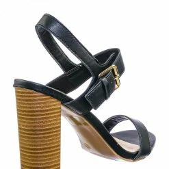 Wild Diva Morris318 Double Strap Chunky Block Heel Sandal - Womens Open Toe Buckled Shoe New